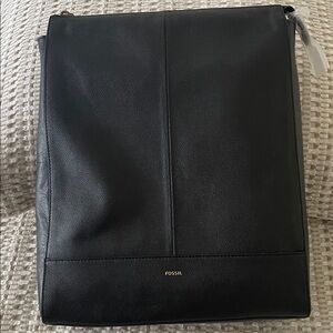 Brand New! Fossil Elina Large Convertible Backpack Black Leather SHB2976001 KH